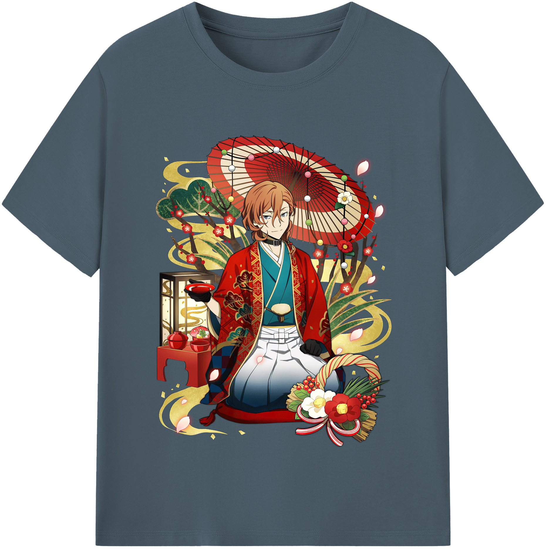 （画像用） 文豪ストレイドッグス Bungo Stray Dogs 綿100％半袖Tシャツ（フロントプリント）